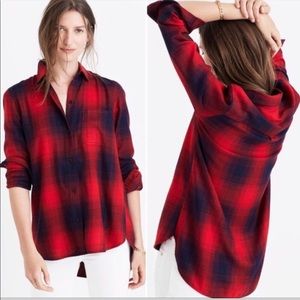 Madewell classic red & blue flannel